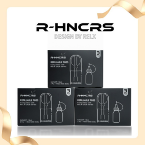 R-HNCRS 犀牛 空倉｜通用 RELX 4/5/6 代・可重複填充省錢煙彈